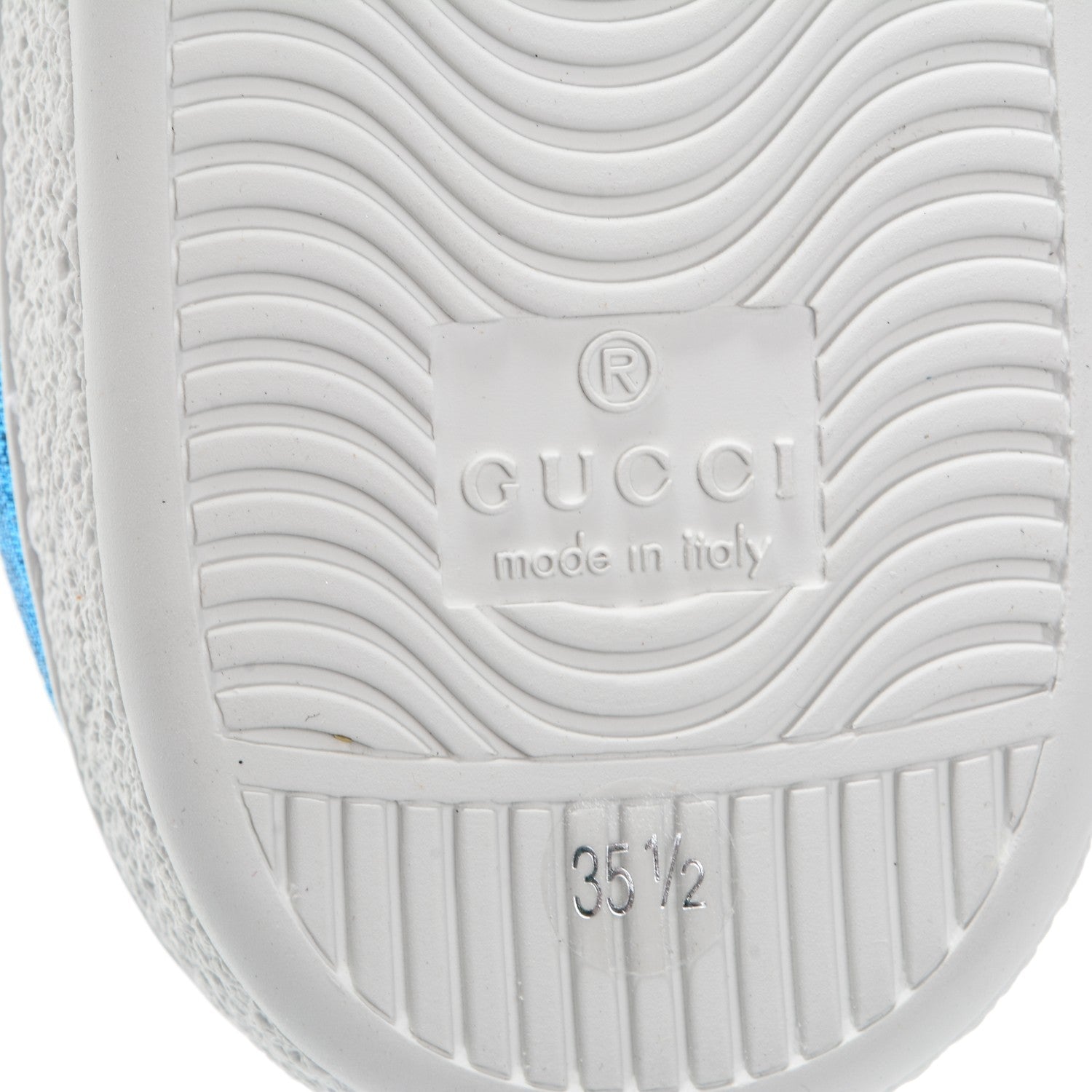 Gucci Lurex Starry Sky Sylvie Web New Ace Sneakers 35.5 Bluette Silver 7 of 8