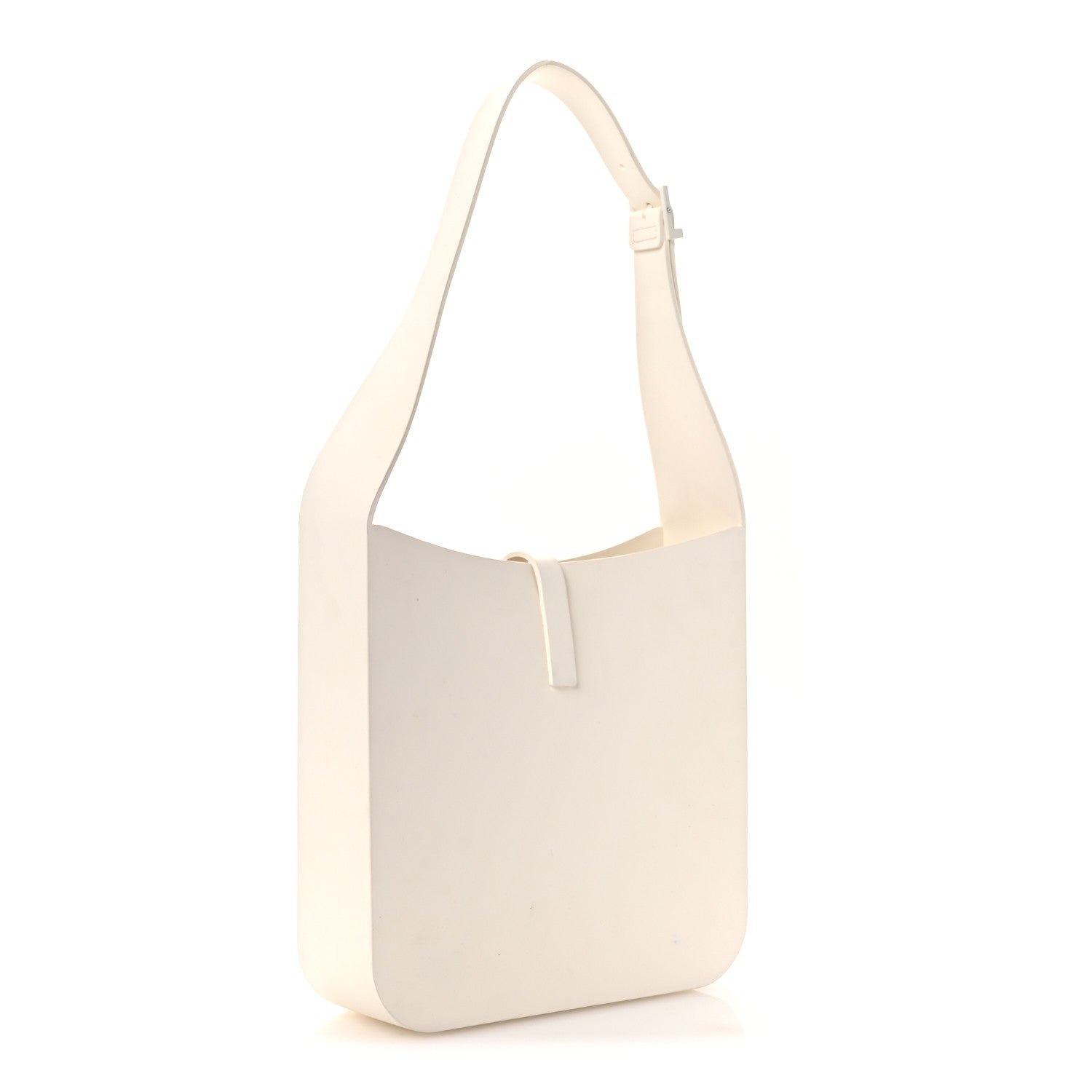 Saint Laurent Rubber Small Le 5 A 7 Supple Hobo White 3 of 11