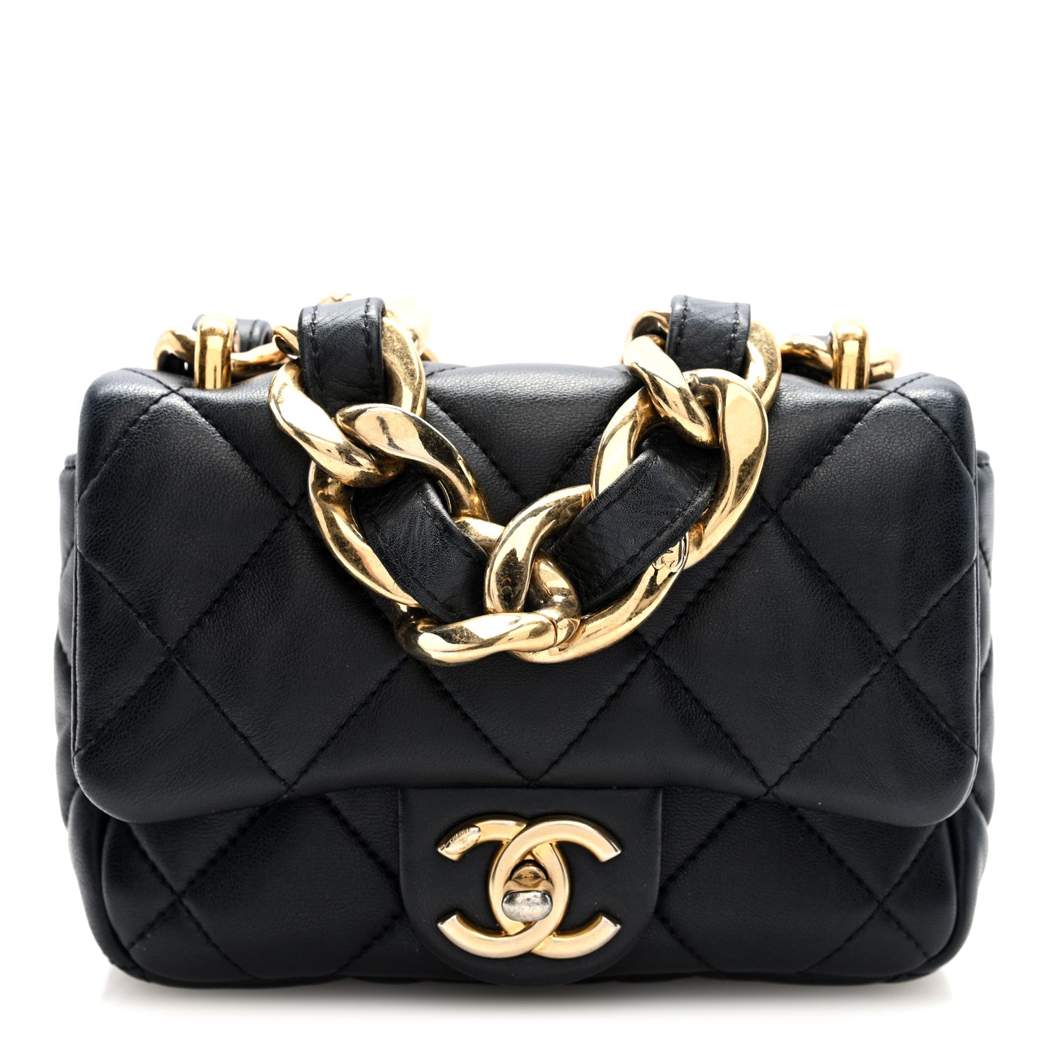 Chanel Lambskin Quilted Mini CC Funky Town Flap Black 1804646