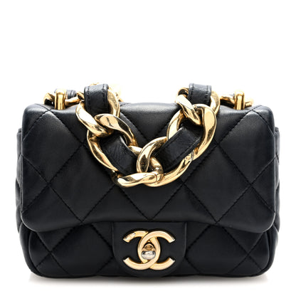 Chanel Lambskin Quilted Mini CC Funky Town Flap Black 1 of 10