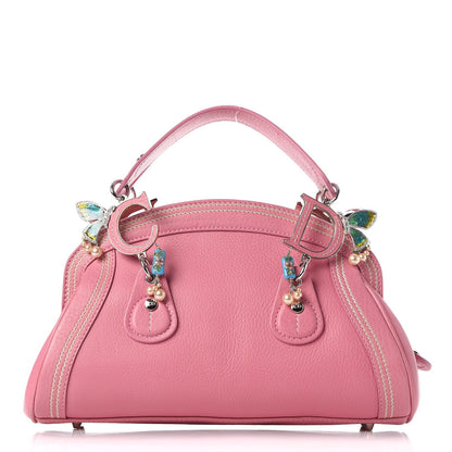 Christian Dior Calfskin Small Butterfly Detective Satchel Pink 1 of 12