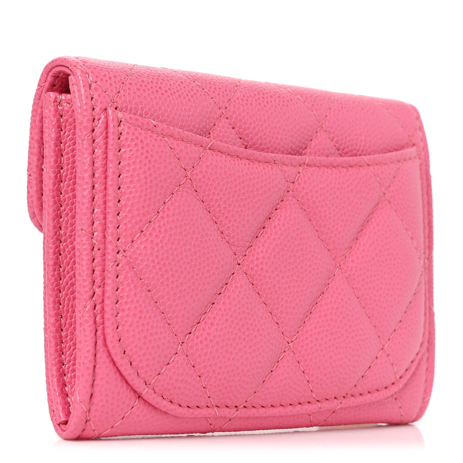 Chanel Caviar Quilted Coin Purse Pink 3 of 8