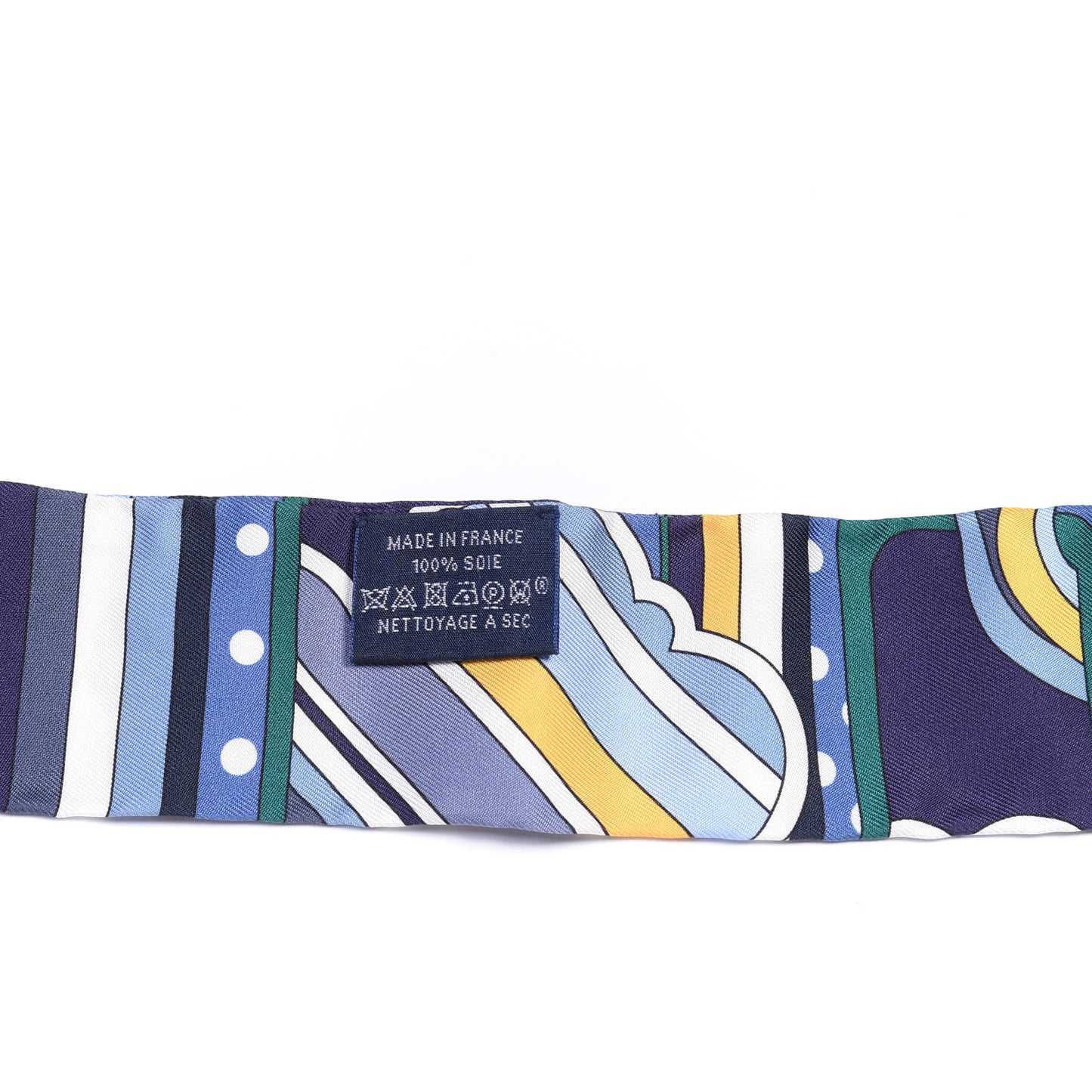 Silk Faubourg Rainbow Twilly Blue Jaune Vert
