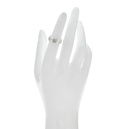 Tiffany Sterling Silver Diamond Return to Tiffany Narrow Ring 50 5.5 2 of 4