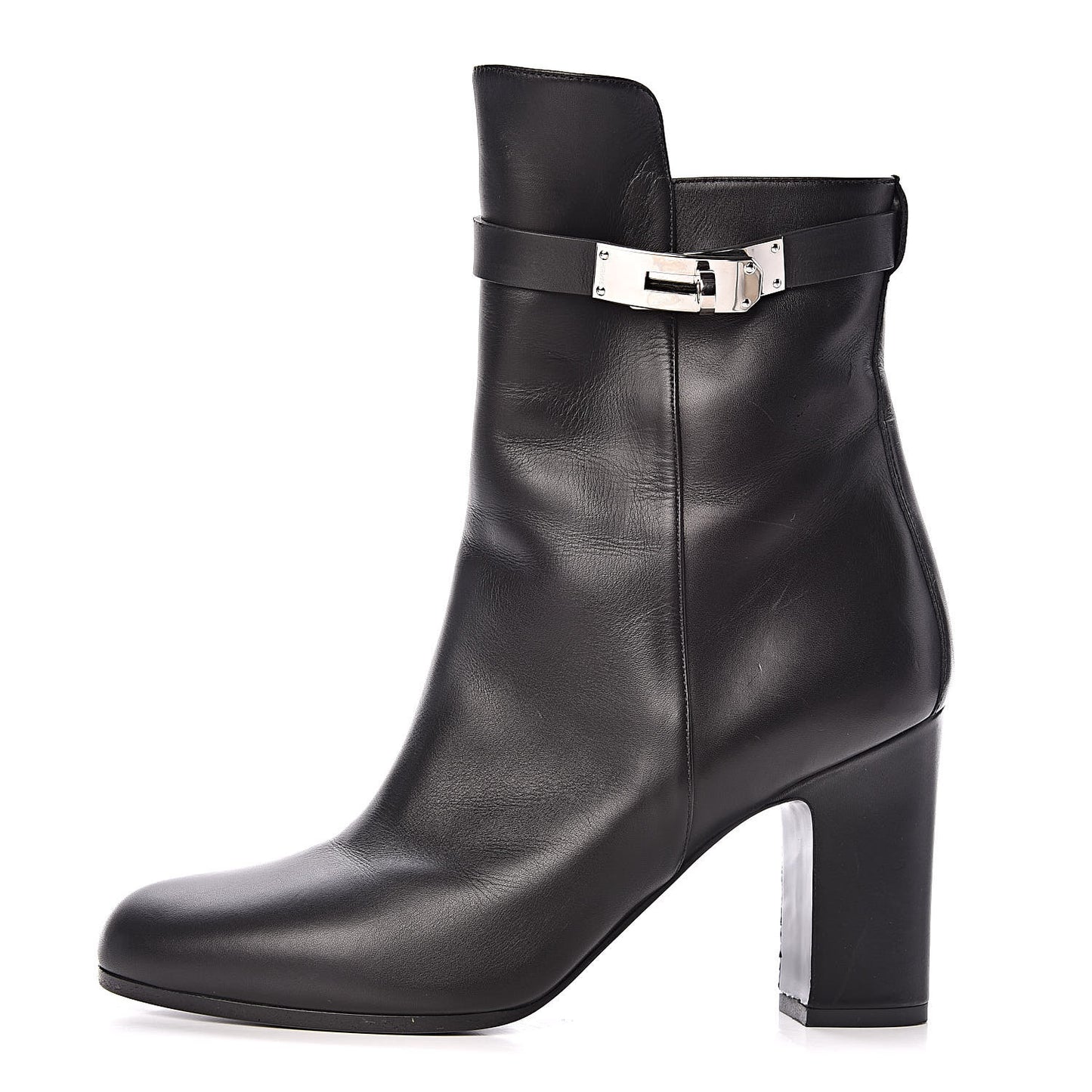 Calfskin Joueuse Ankle Boots 38.5 Black