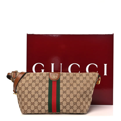 Gucci Monogram Web Medium Vanity Top Handle Bag Brown 10 of 10