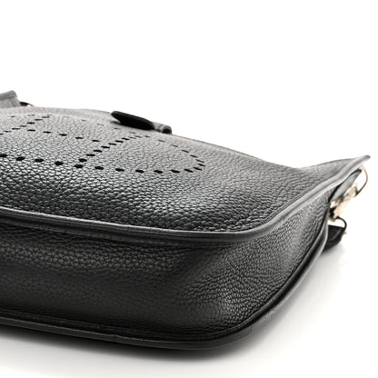 Hermes Taurillon Clemence Evelyne PM Black 10 of 13