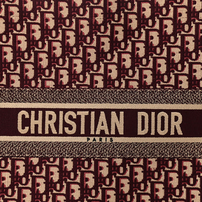 Christian Dior Oblique Large Book Tote Burgundy Multicolor 7 of 10