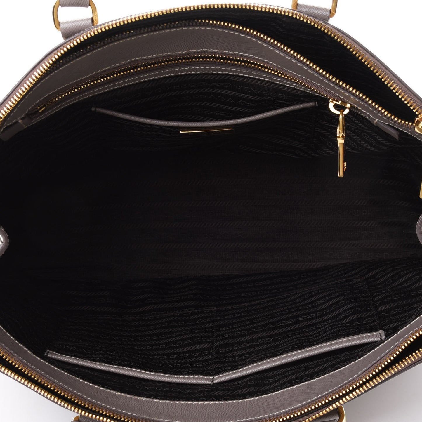Saffiano Large Galleria Double Zip Tote Argilla