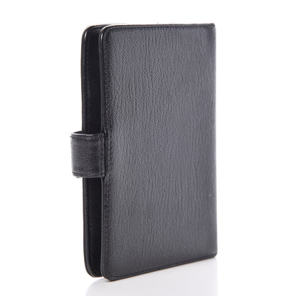 Chanel Goatskin Small Ring Agenda Planner Black 3 of 7