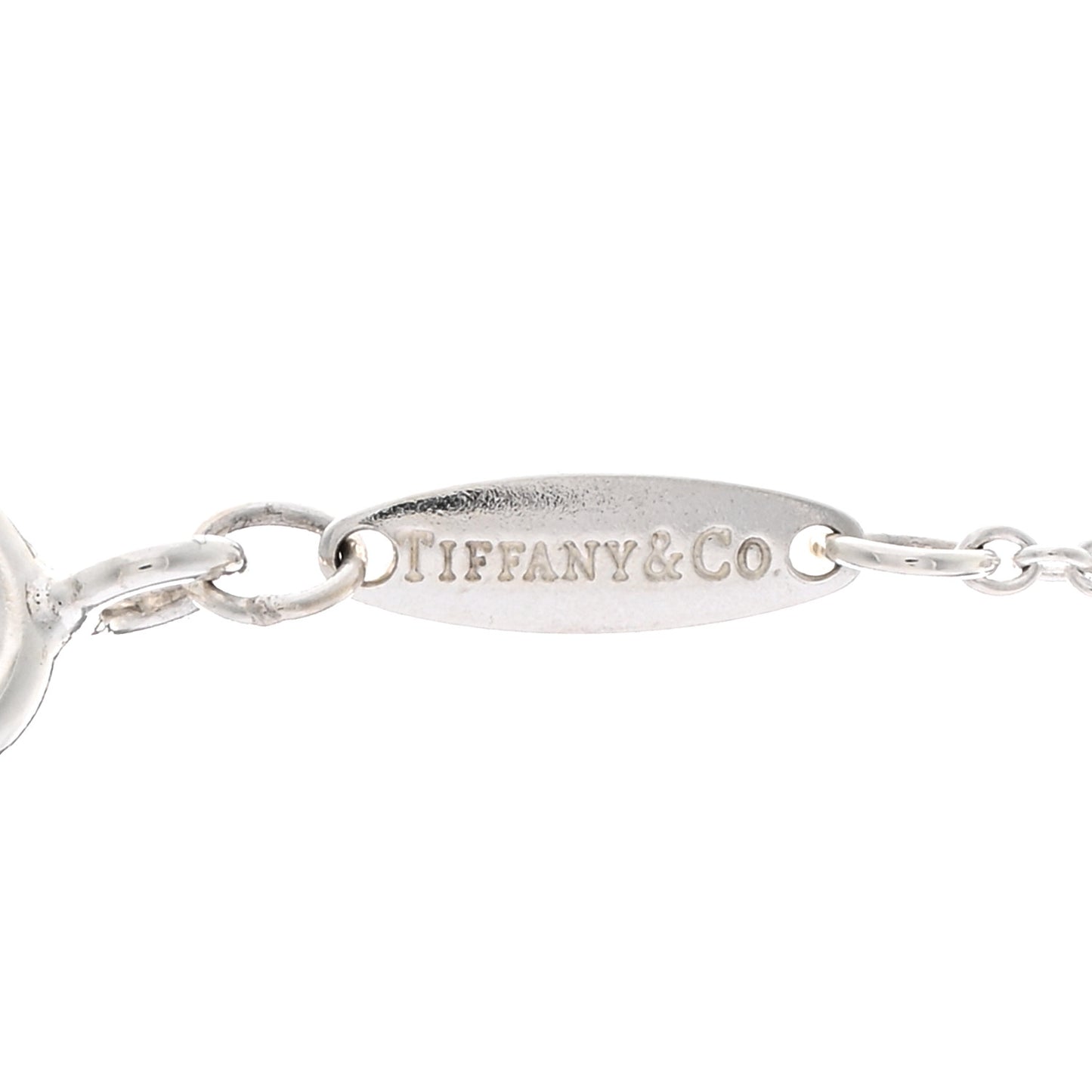 Sterling Silver 12mm Elsa Peretti Teardrop Pendant Necklace