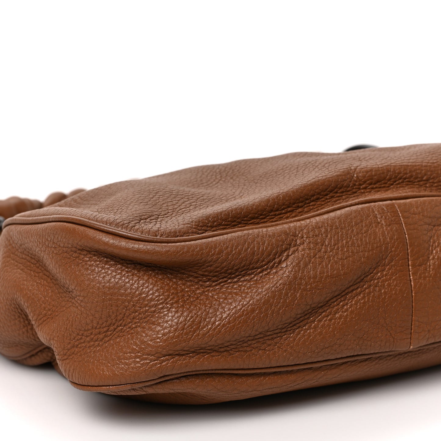 Cervo Intrecciato Shoulder Bag Brown