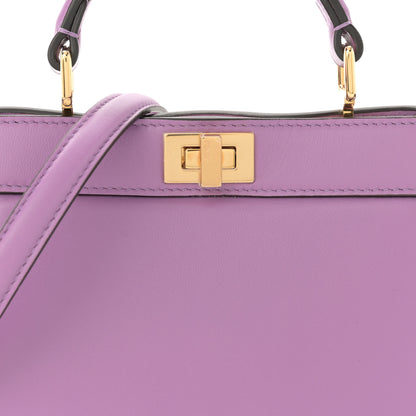 Fendi Shiny Nappa Petite Peekaboo I SEE U Satchel Agapanto 9 of 12
