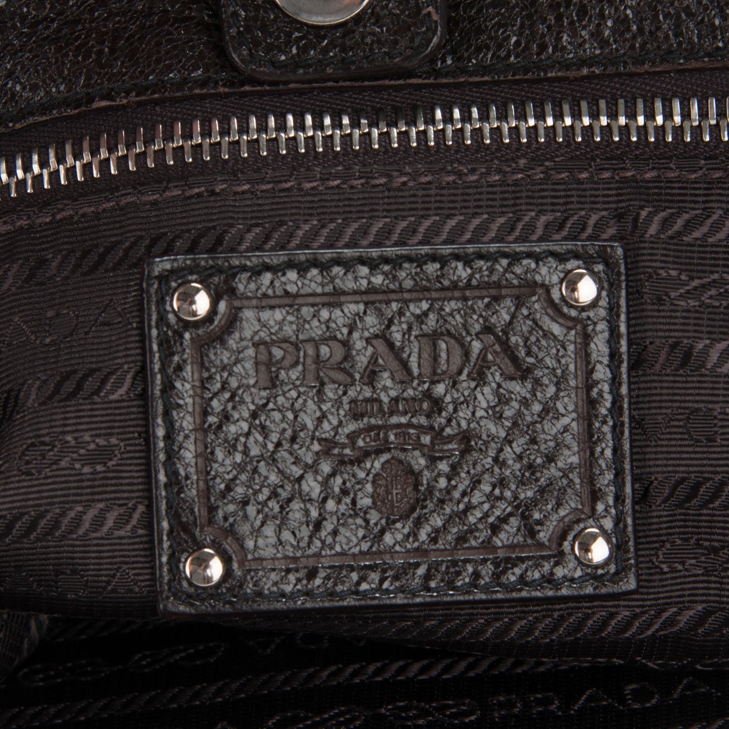 Cervo Lux Chain Shoulder Bag Ebano
