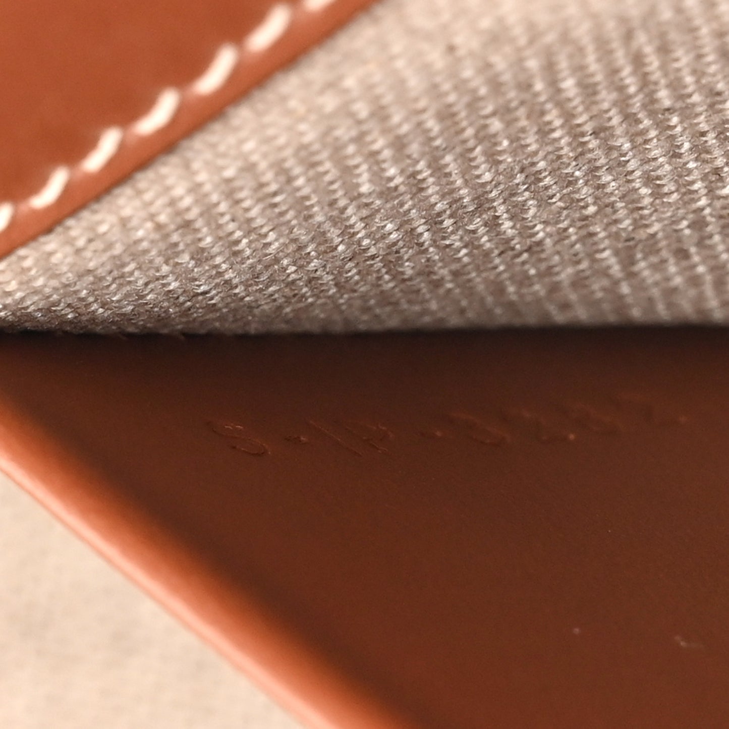 Textile Calfskin Triomphe Besace Natural Tan