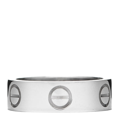 Cartier 18K White Gold 5.5mm LOVE Ring 49 5 1 of 4