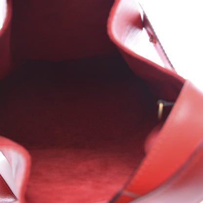 Louis Vuitton Epi Sac D'Epaule Castillan Red 5 of 10