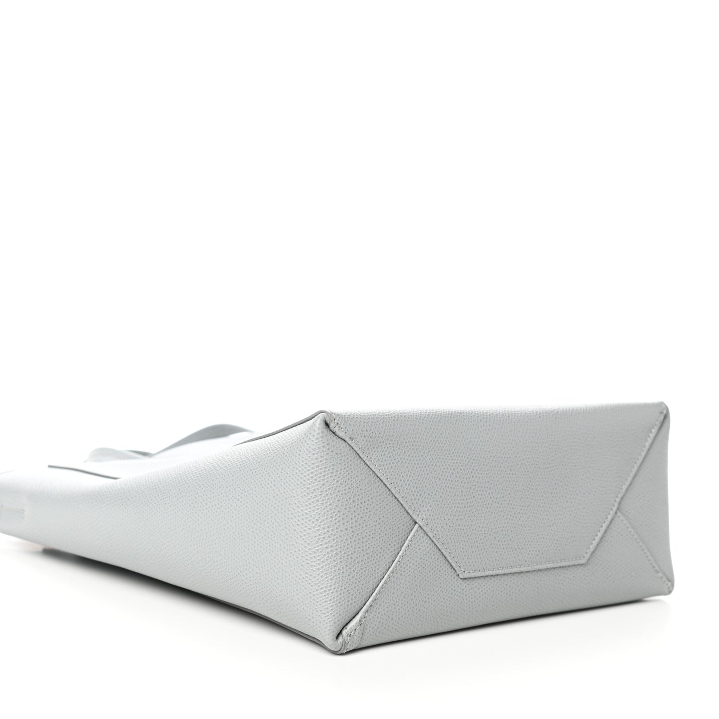Grained Calfskin Small Vertical Cabas Mineral