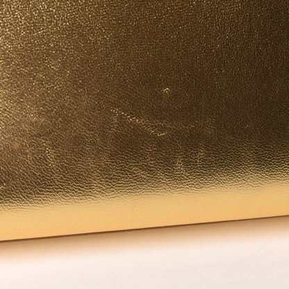 Saint Laurent Metallic Calfskin Monogram Cassandre Clutch Ciad 11 of 18