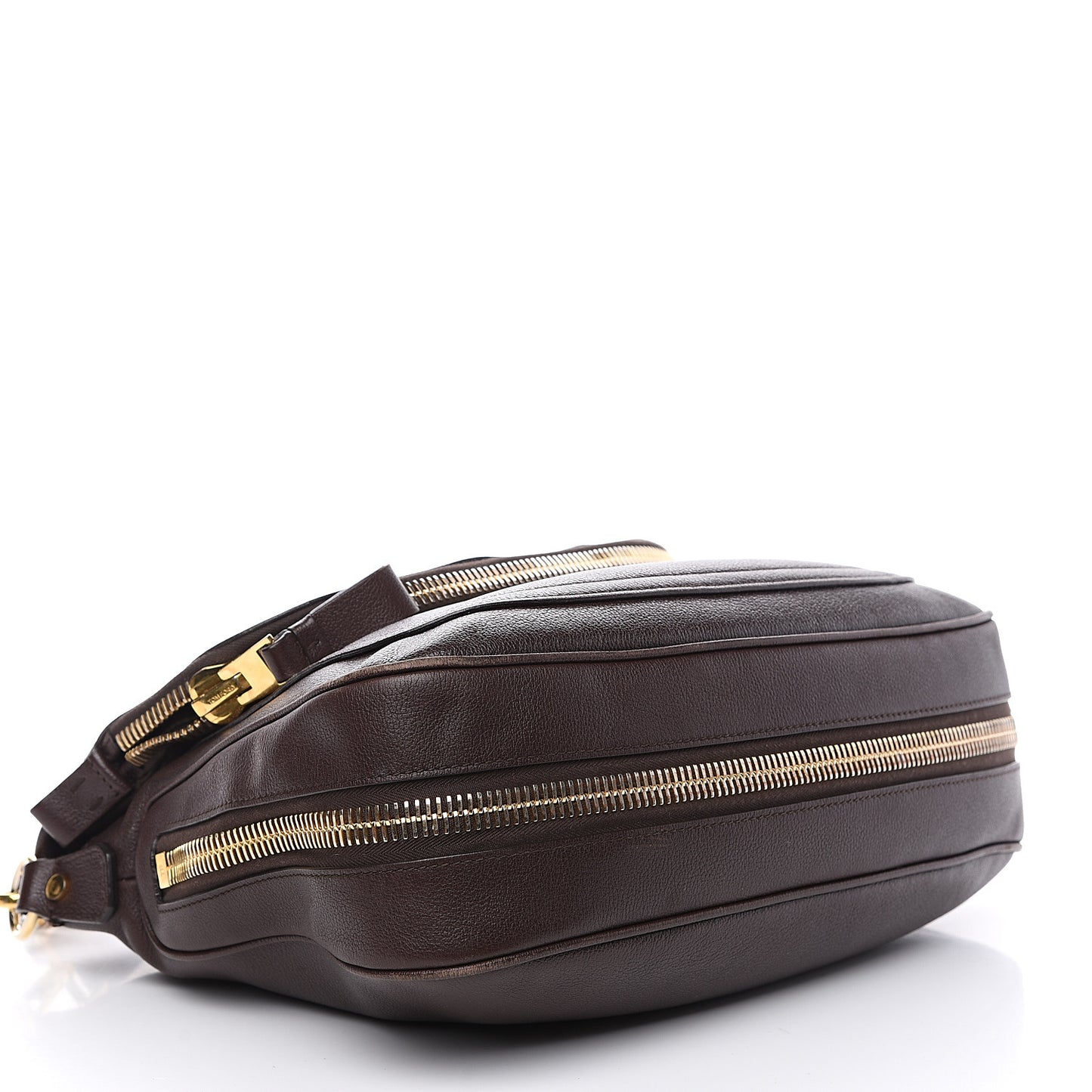 Pebbled Calfskin Large Jennifer Dark Brown