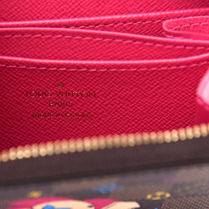 Louis Vuitton Damier Ebene 2020 Christmas Animation Roller Coaster Zippy Coin Purse Pivoine 6 of 8