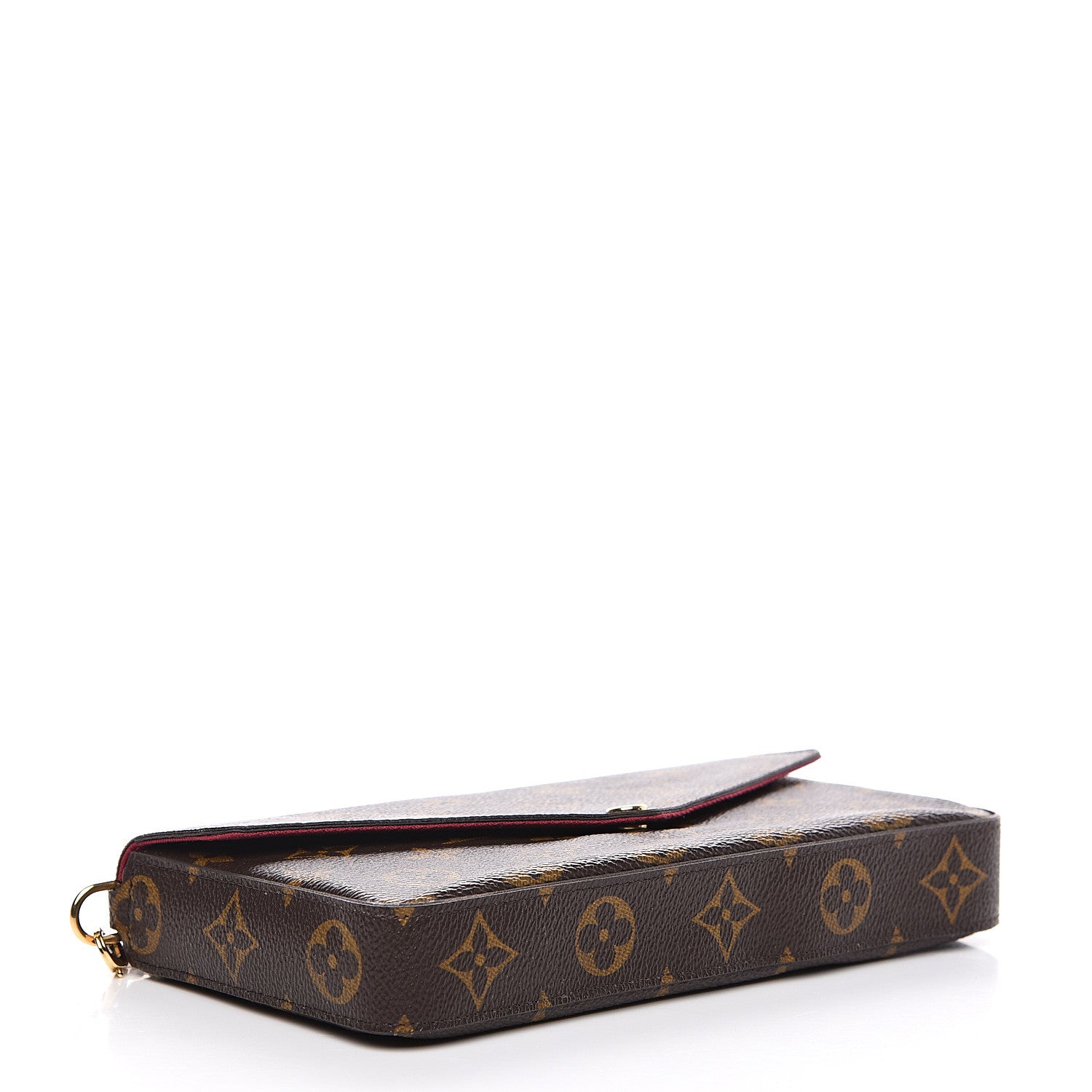 Louis Vuitton Monogram Pochette Felicie Chain Wallet Fuchsia 3 of 13