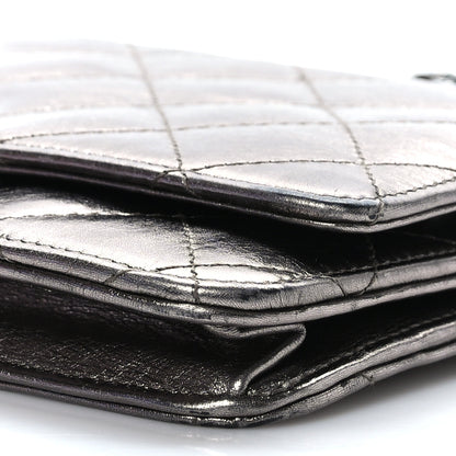 Chanel Metallic Aged Calfskin Quilted Reissue Wallet On Chain WOC Bronze 10 of 10