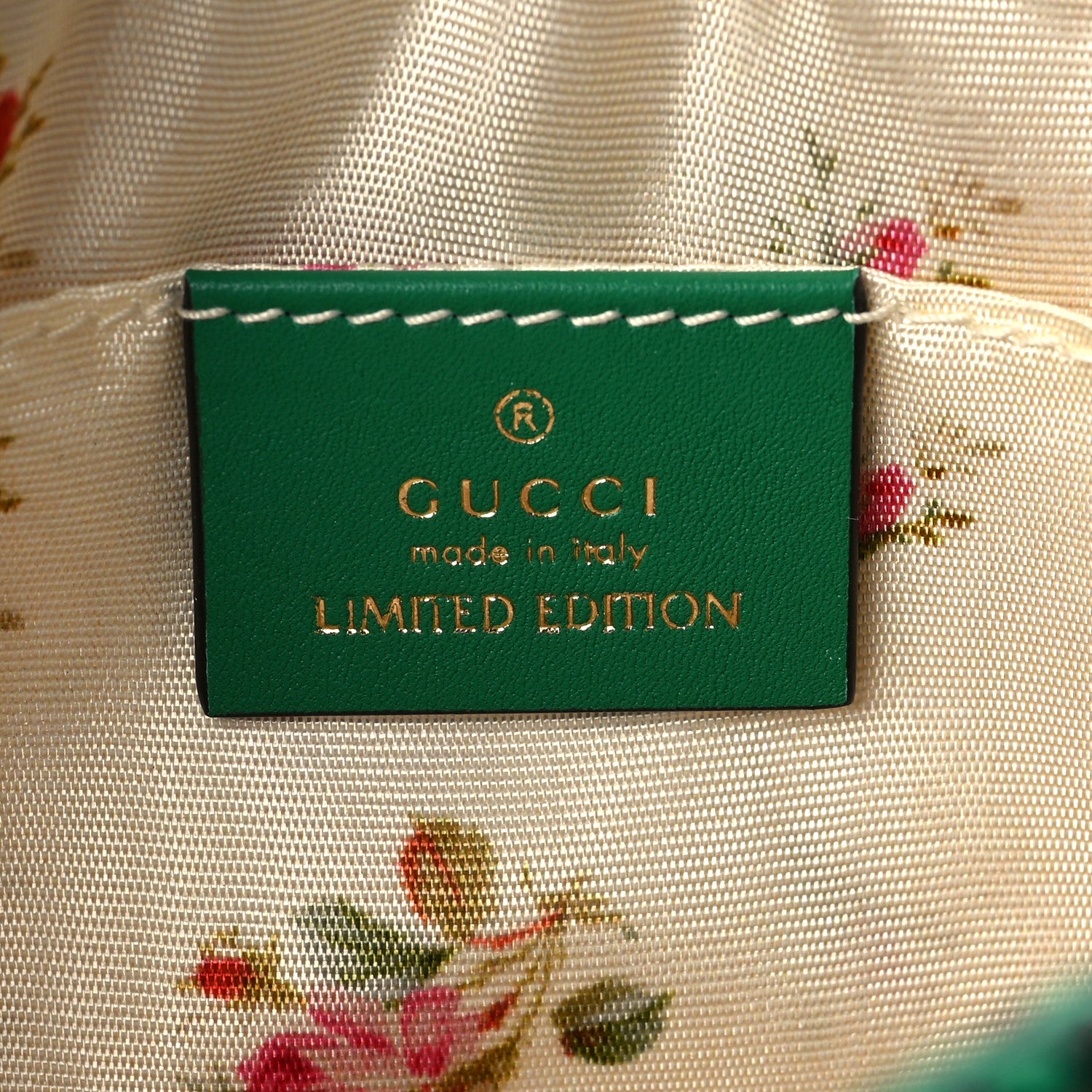 Gucci Raffia Elaphe Mini Ophidia Shoulder Bag Natural New Shamarock 6 of 6
