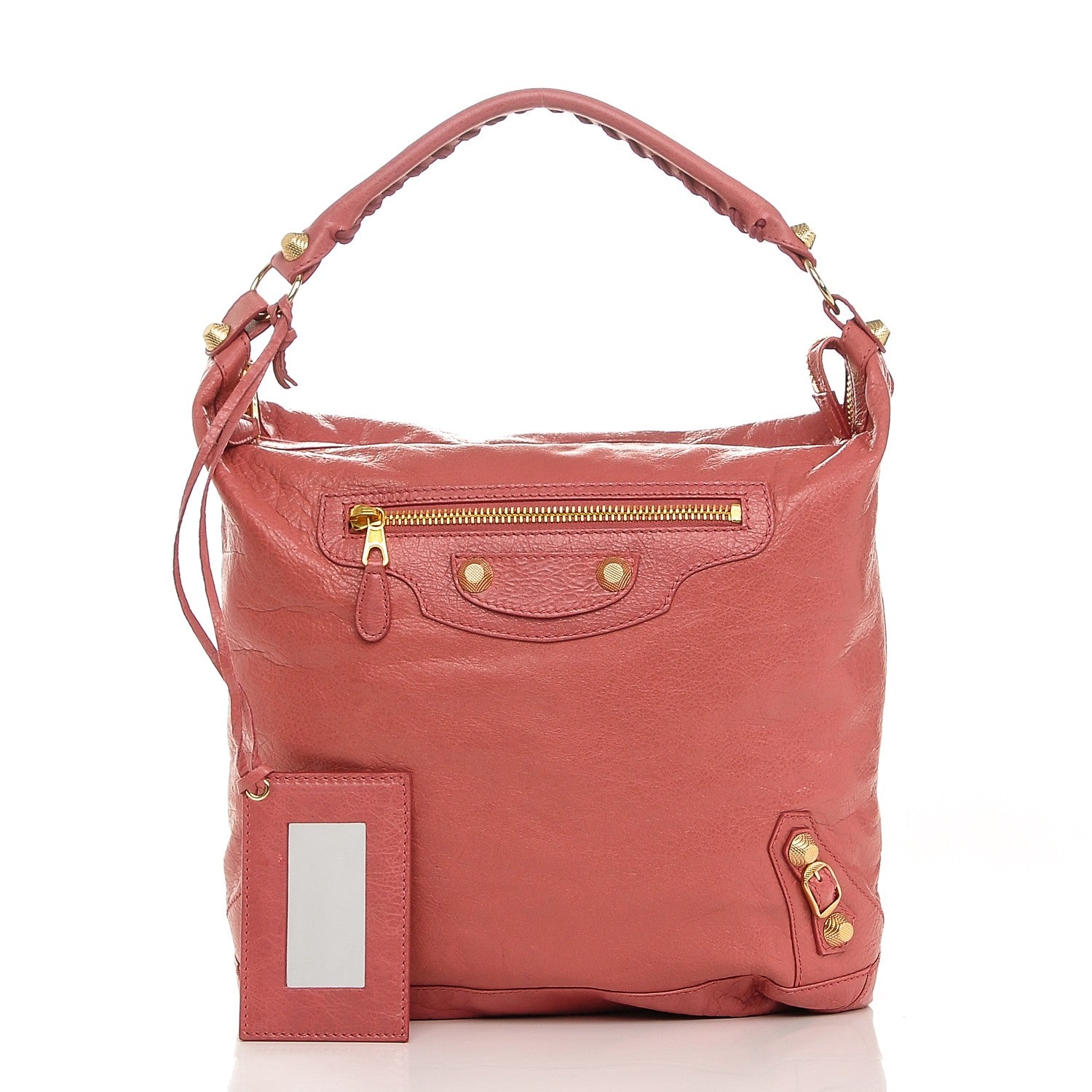 Balenciaga Agneau Giant 12 Gold Hardware Day Hobo Rose Bombon Raspberry 1 of 7