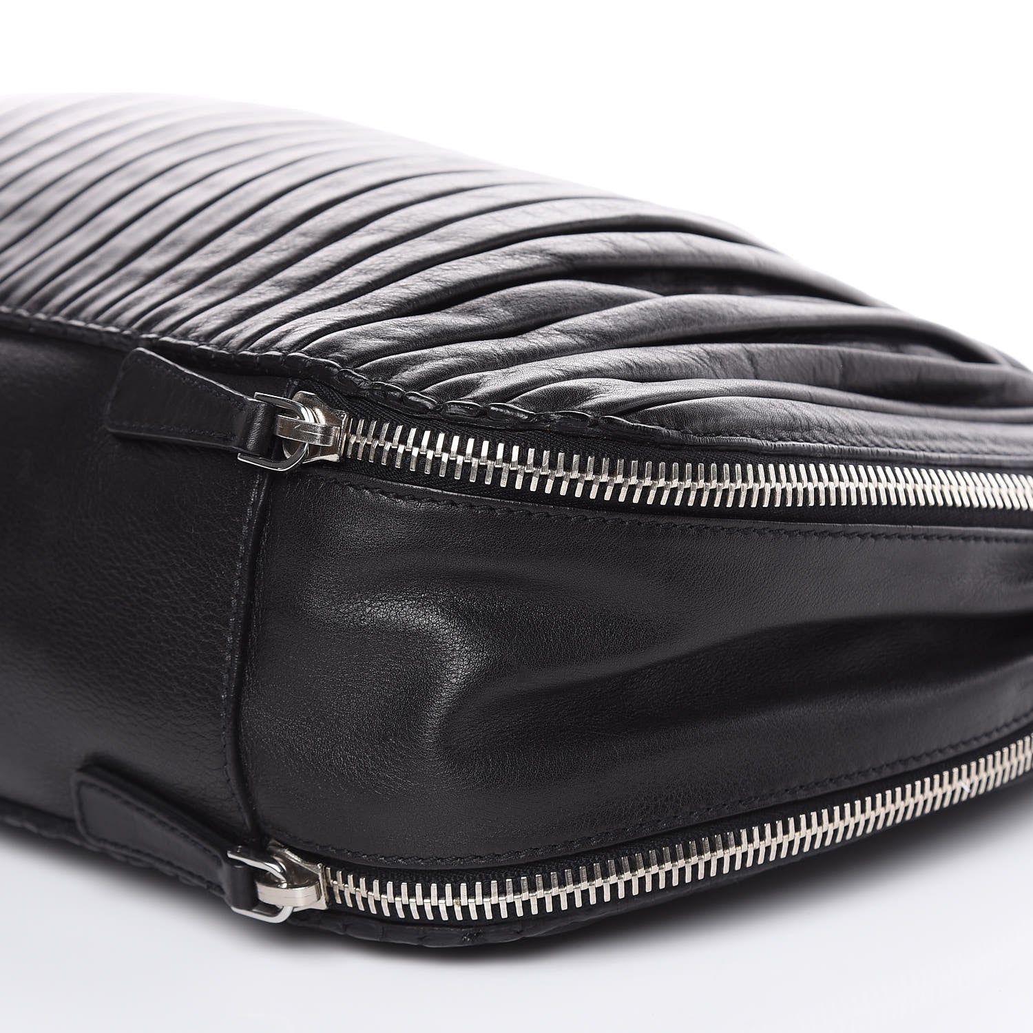 Miu Miu Lambskin Plisse Hobo Black 9 of 13