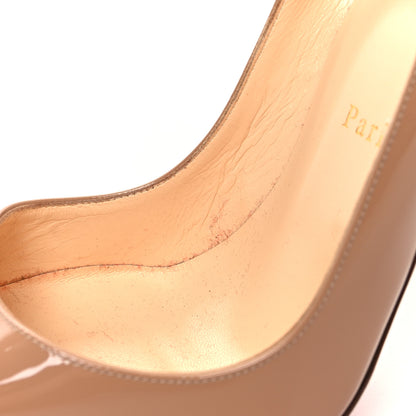 Christian Louboutin Patent So Kate 120 Pumps 40.5 Nude 9 of 9