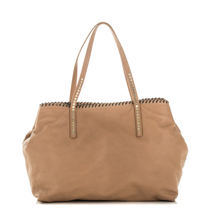 Jimmy Choo Grainy Sheepskin Scarlet L Tote Beige 1 of 6