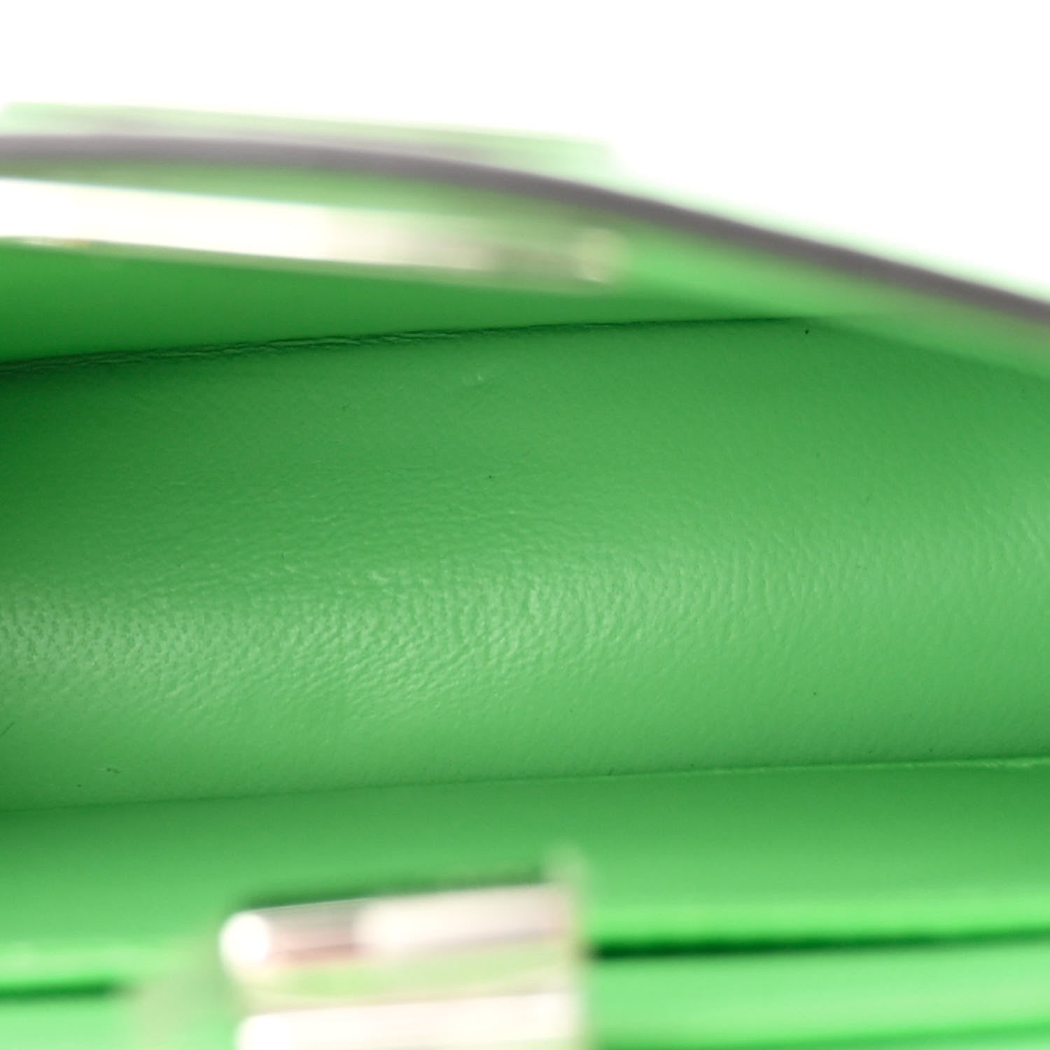 Fendi Shiny Nappa Petite Peekaboo I SEE U Satchel Edamame 5 of 12