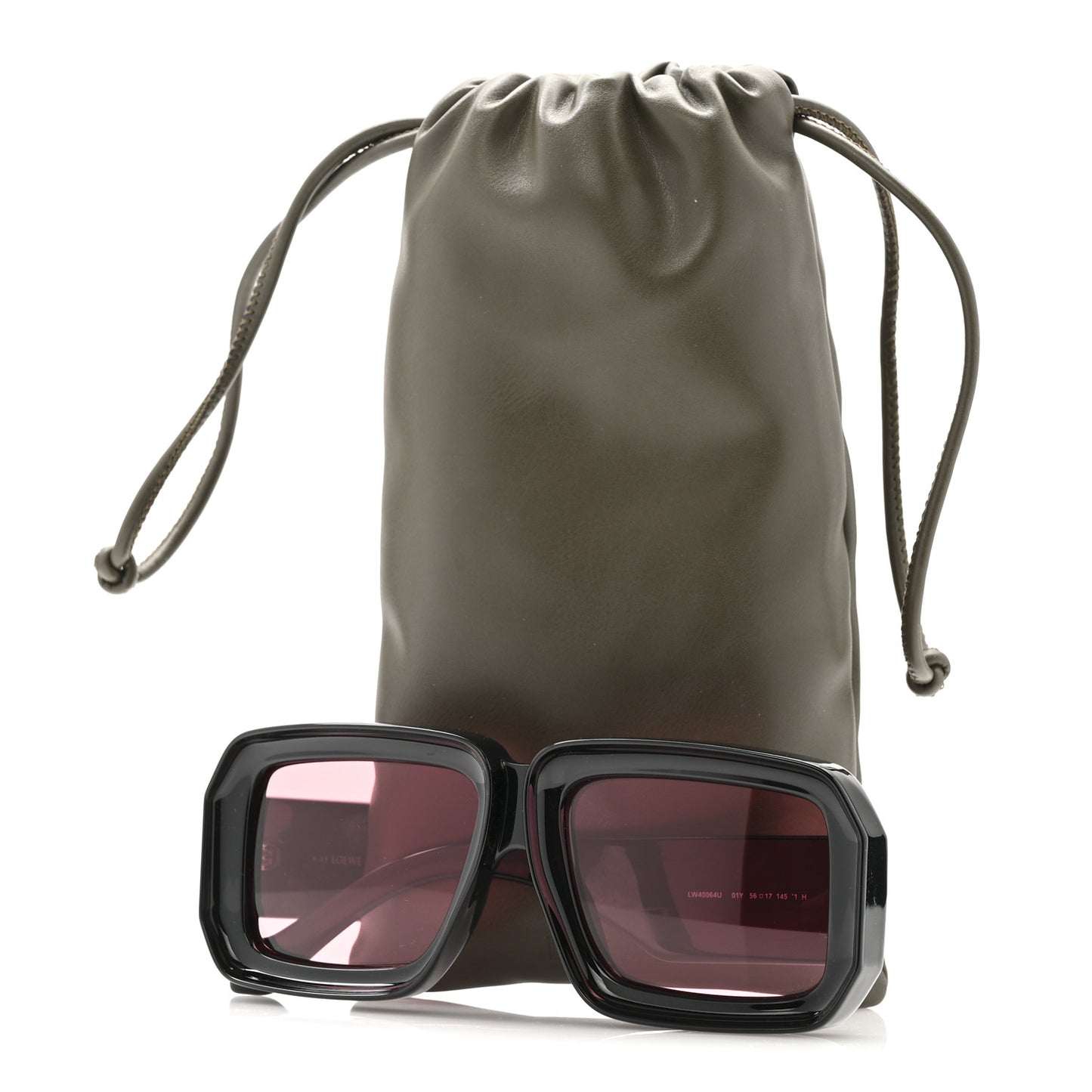 Acetate Paula's Ibiza Dive In Mask Sunglasses LW40064U Black Pink