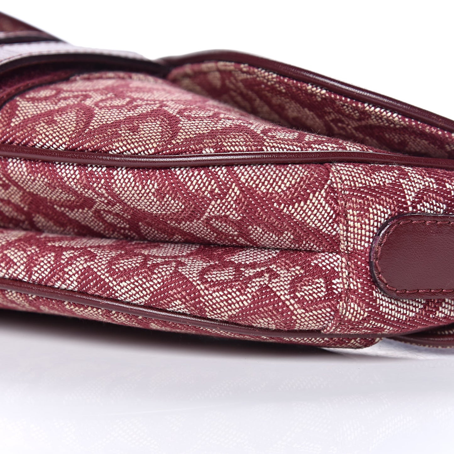 Monogram Saddle Bag Burgundy