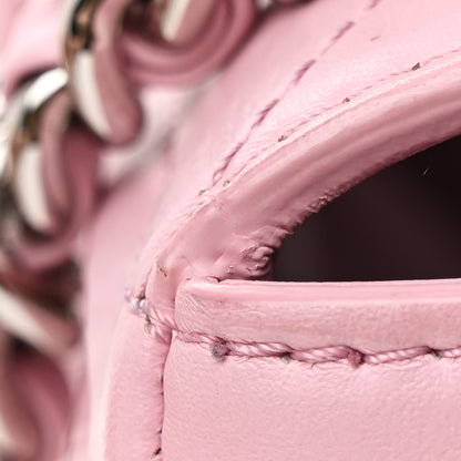 Chanel Calfskin Stitched Small Ring My Bag Flap Crossbody Pink 13 of 14