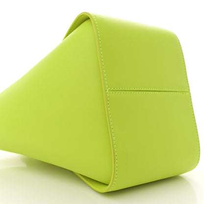 MCM Calfskin Mini Mode Travia Tote Acid Green 9 of 11