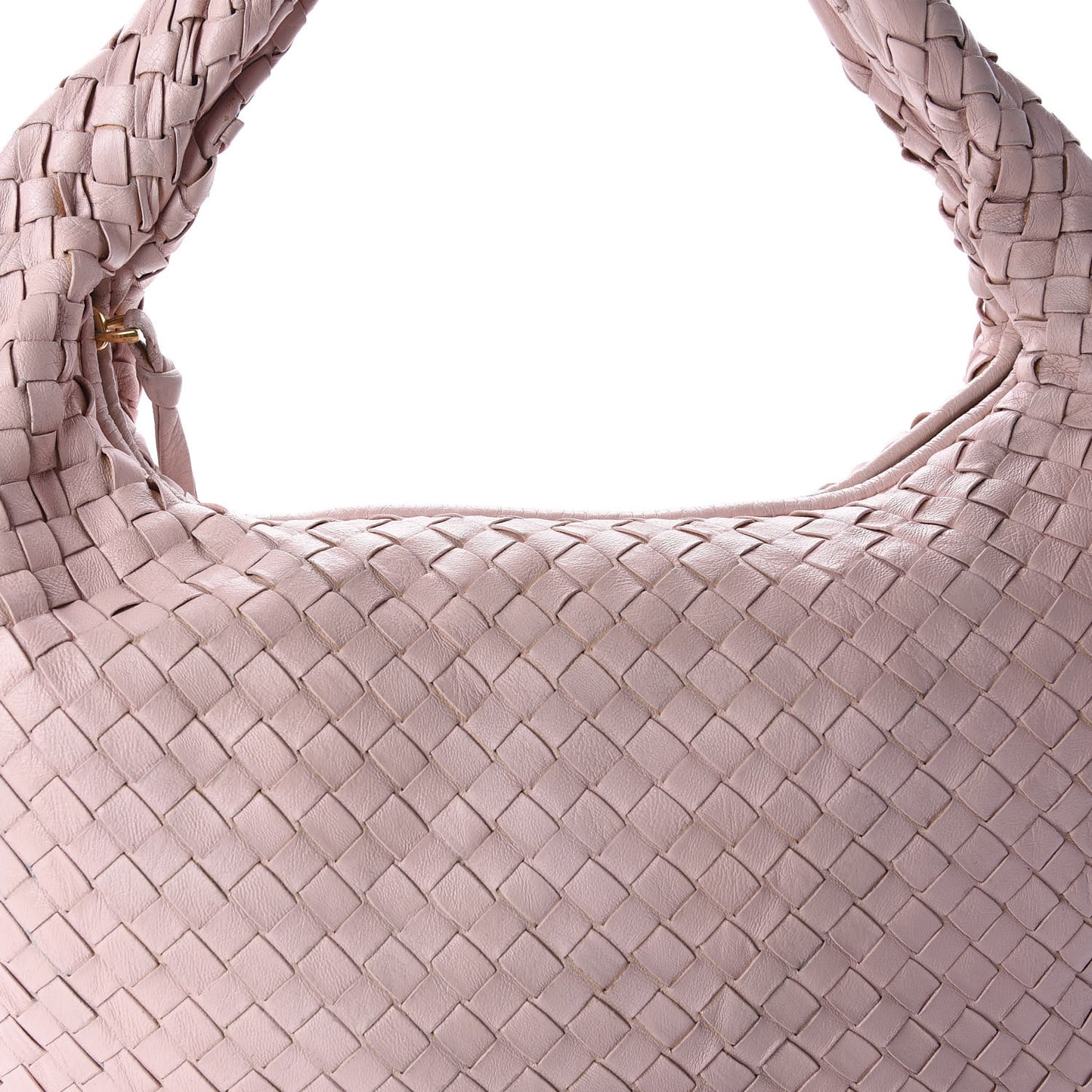 Nappa Intrecciato Medium Veneta Hobo Magnolia