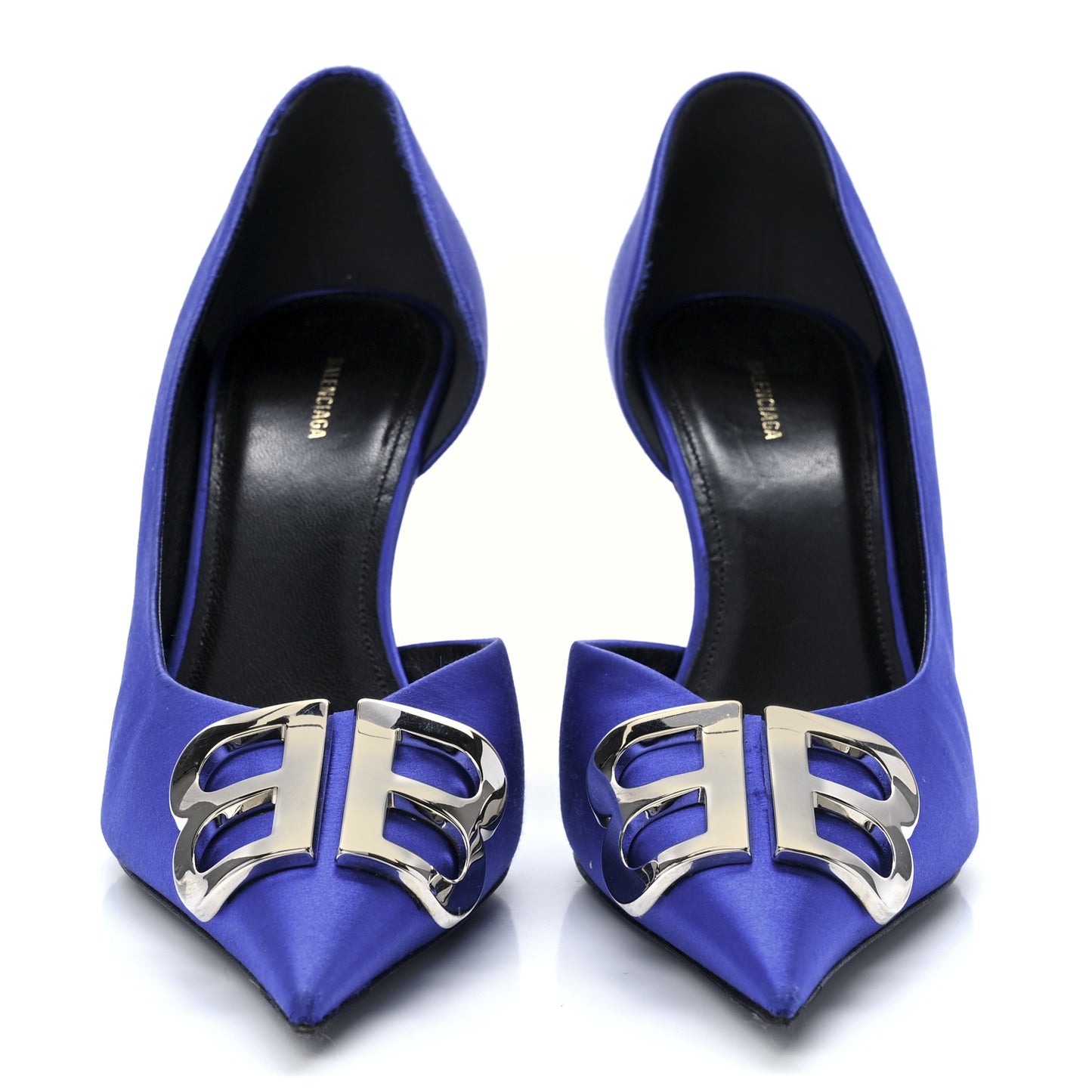 Satin Talon d'Orsay Pumps 38 Bleu