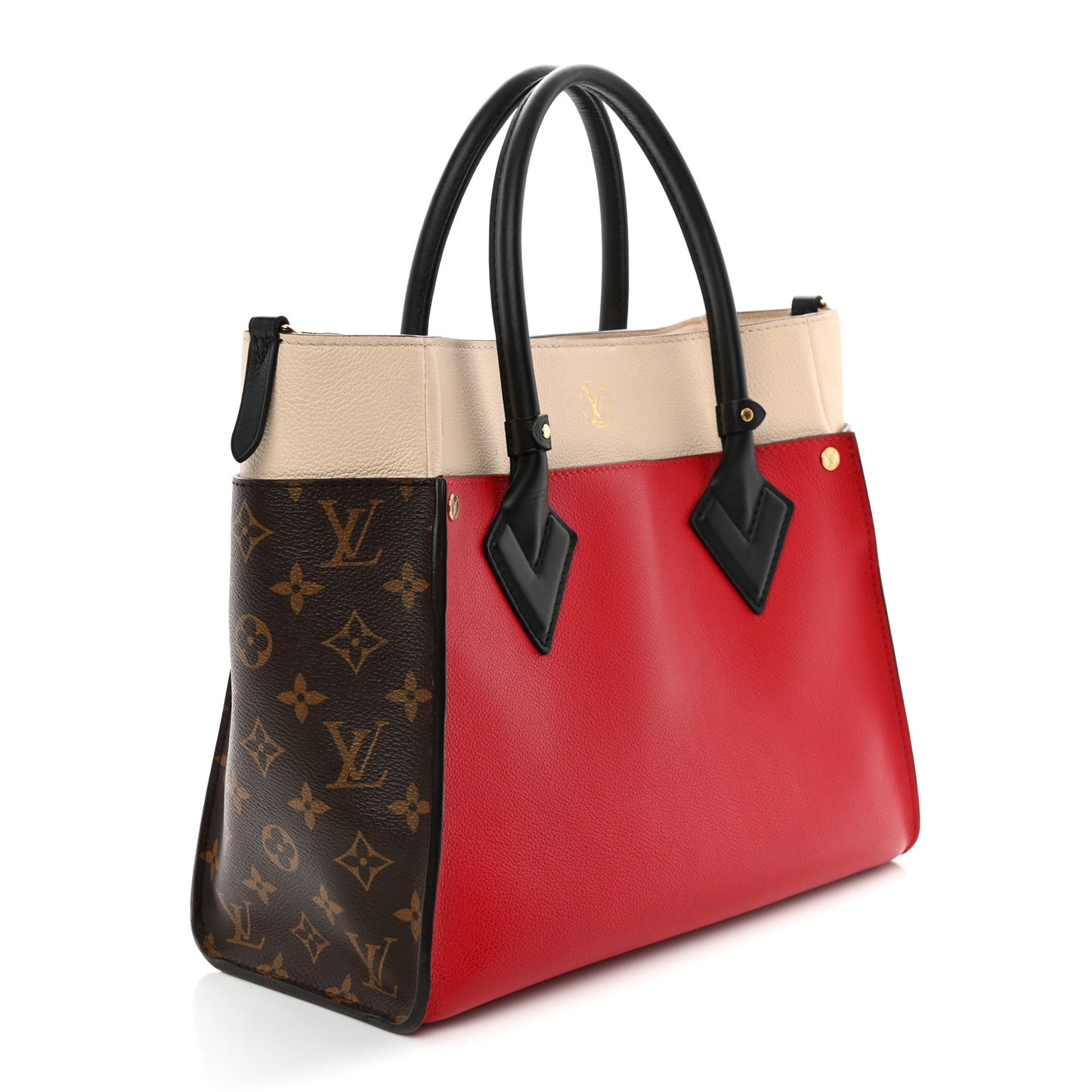 Calfskin Monogram On My Side Pirate Red