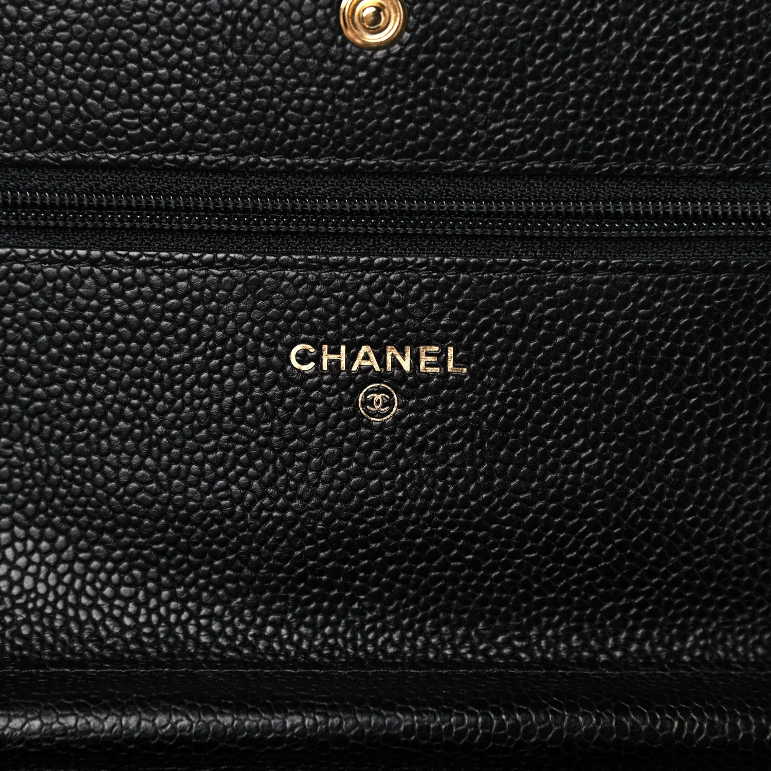 Chanel Caviar Quilted Boy Wallet On Chain WOC Black 5 of 10