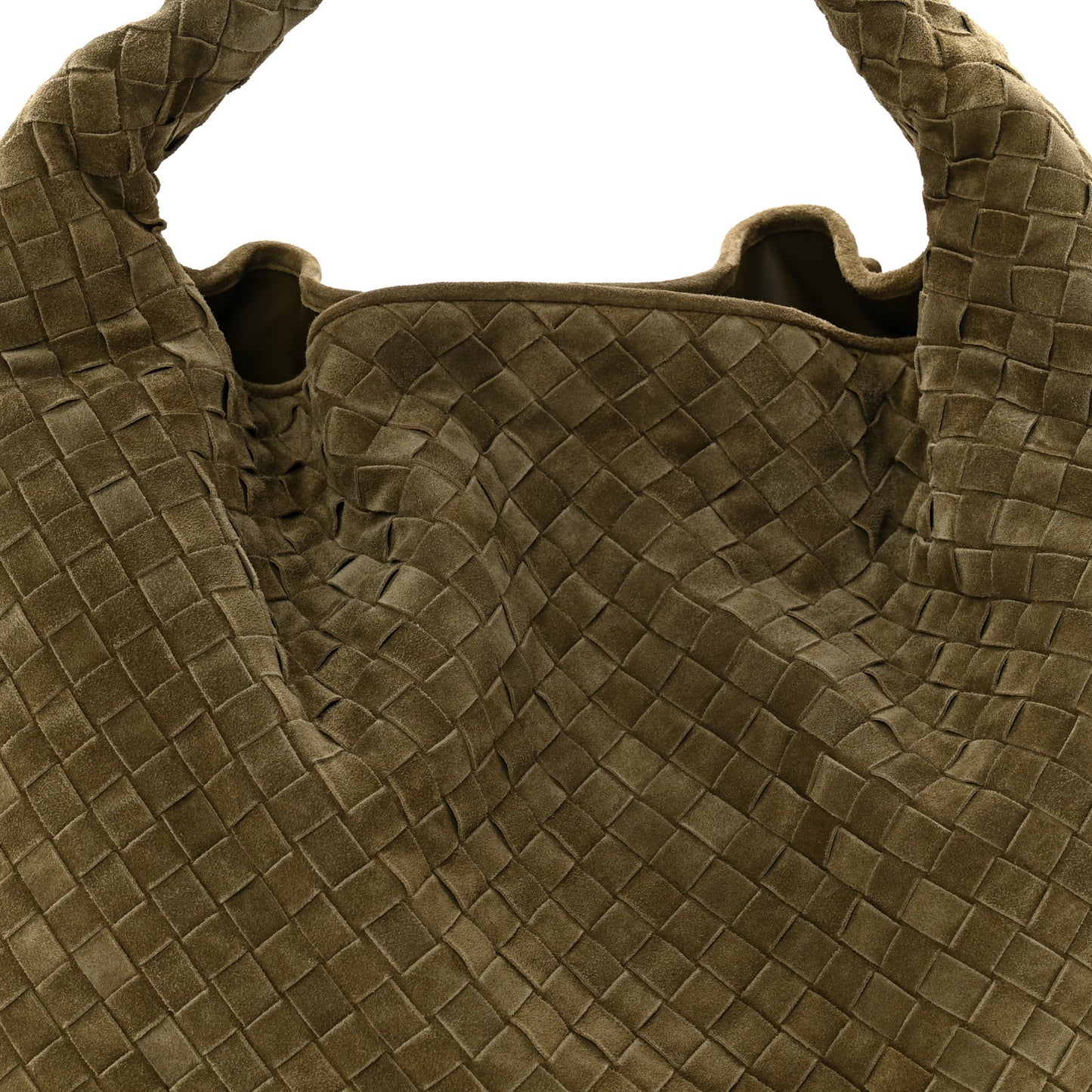 Suede Intrecciato Large Hop Mud
