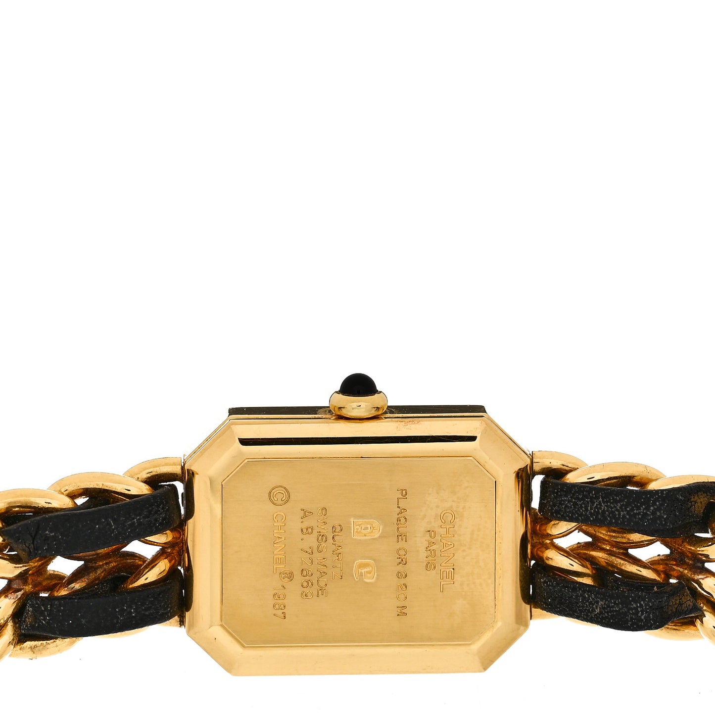 Stainless Steel Lambskin 20mm Chain Premiere Quartz Watch Gold M