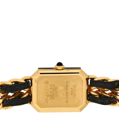 Chanel Stainless Steel Lambskin 20mm Chain Premiere Quartz Watch Gold M 4 of 5