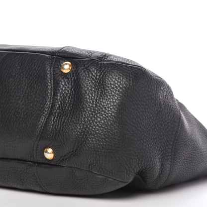 Prada Vitello Daino Shoulder Bag Black 7 of 13