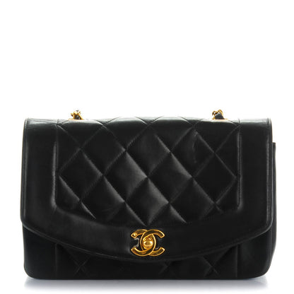 Chanel Lambskin Quilted Small Single Flap Black 1 of 10
