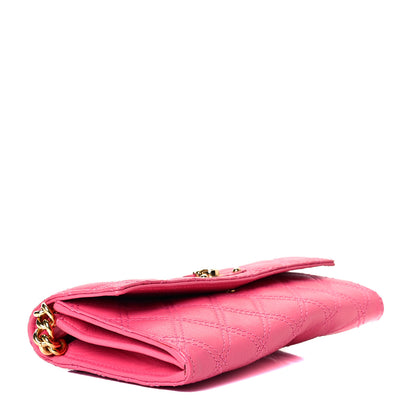 Marc Jacobs Lambskin Quilted Chain Wallet Pink 3 of 6