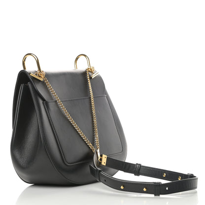 Chloe Suede Smooth Calfskin Medium Drew Shoulder Bag Black 3 of 15