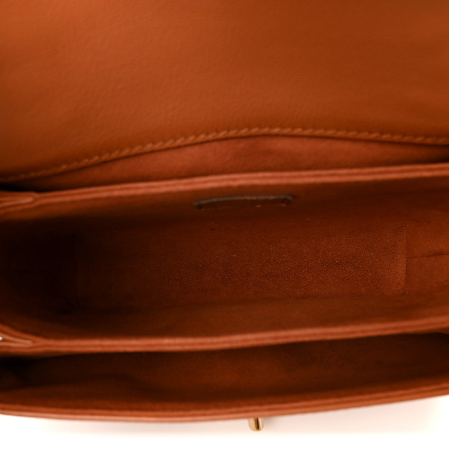 Grained Calfskin Lockme Oxford Cognac