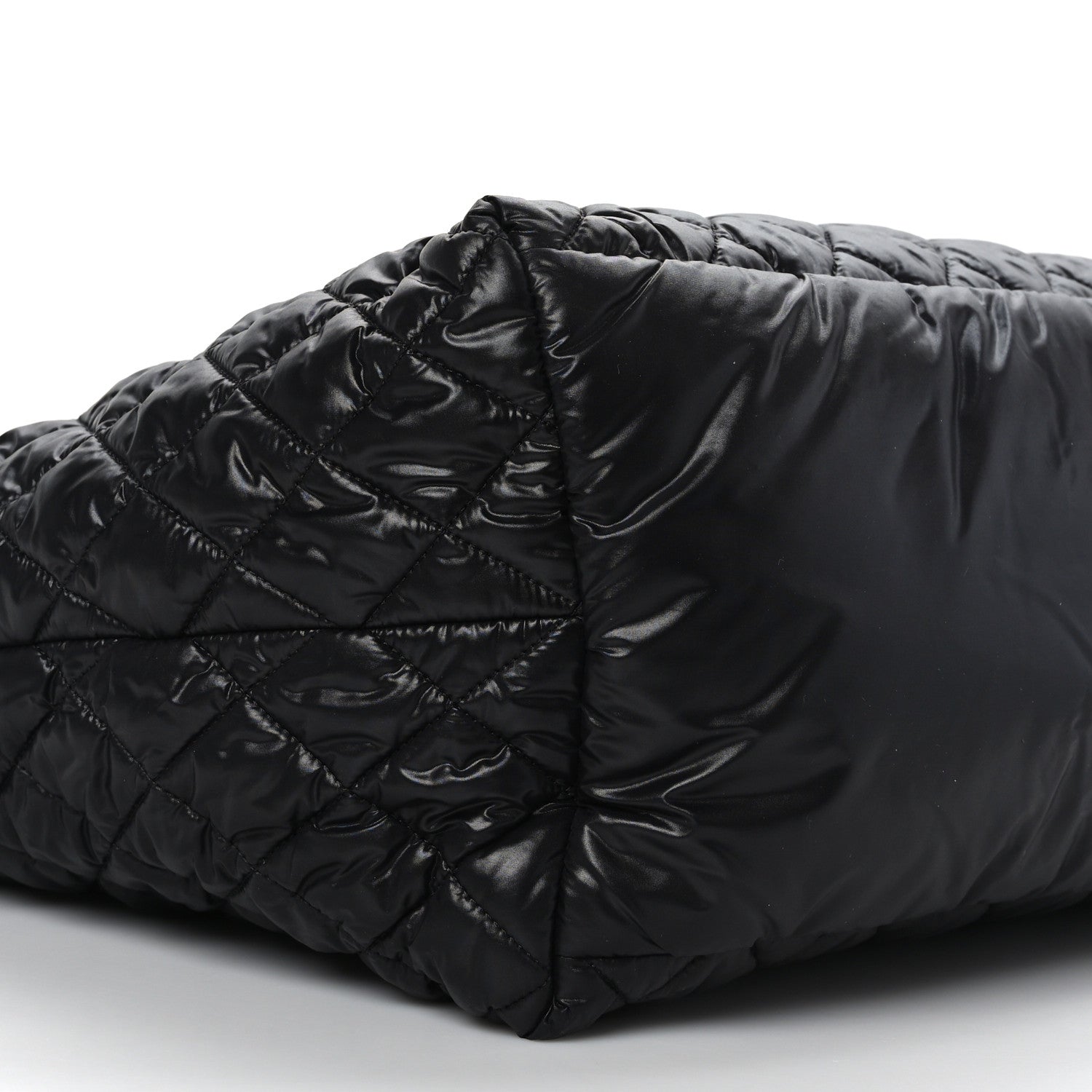 Chanel Nylon Quilted Large Coco Cocoon Tote Black 8 of 9